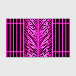 Бумага для упаковки Неоновая абстракция Розовый светящийся узор на тем, цвет: 3D-принт