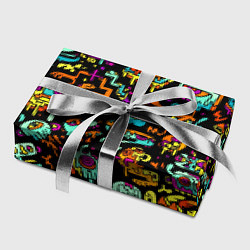 Бумага для упаковки Прикольный красочный паттерн, цвет: 3D-принт — фото 2