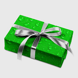 Бумага для упаковки Зеленый фон с росой, цвет: 3D-принт — фото 2
