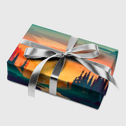 Бумага для упаковки Лес на закате природа, цвет: 3D-принт — фото 2