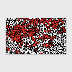 Бумага для упаковки Красно-белые знаки LDR, цвет: 3D-принт