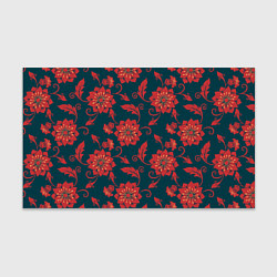 Бумага для упаковки Red flowers texture, цвет: 3D-принт