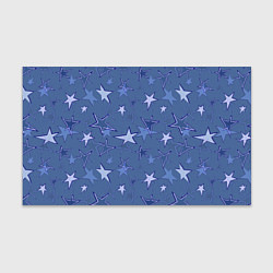 Бумага для упаковки Gray-Blue Star Pattern, цвет: 3D-принт