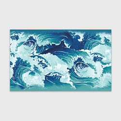 Бумага для упаковки Несущиеся морские волны, цвет: 3D-принт