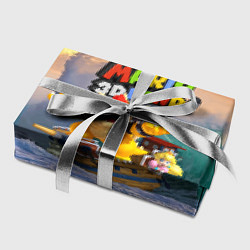 Бумага для упаковки Принцесса Персик на корабле Боузера - Super Mario, цвет: 3D-принт — фото 2