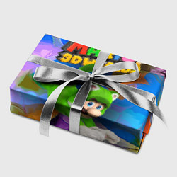 Бумага для упаковки Luigi cat - Super Mario 3D World - Nintendo, цвет: 3D-принт — фото 2