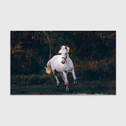 Бумага для упаковки Скачущая белая лошадь, цвет: 3D-принт