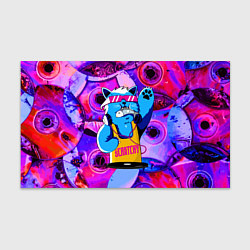 Бумага для упаковки DJ Scratchy in pink glasses, цвет: 3D-принт