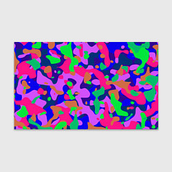 Бумага для упаковки Абстракция в неоновых цветах, цвет: 3D-принт