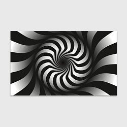 Бумага для упаковки Объёмная спираль - оптическая иллюзия, цвет: 3D-принт