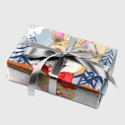 Бумага для упаковки Зайка с леденцом Новый год, цвет: 3D-принт — фото 2
