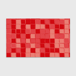 Бумага для упаковки Красный паттерн из кубов, цвет: 3D-принт