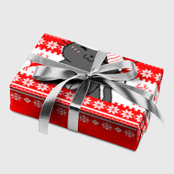Бумага для упаковки Котик новогодний - Свитер с оленями, цвет: 3D-принт — фото 2