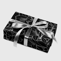 Бумага для упаковки Нежные цветы - лилии: черно белыи, цвет: 3D-принт — фото 2