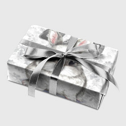 Бумага для упаковки Белый кролик и снежинки 2023, цвет: 3D-принт — фото 2