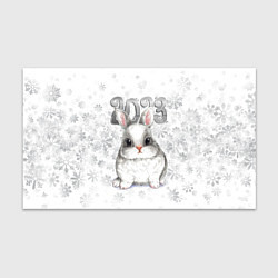 Бумага для упаковки Белый кролик и снежинки 2023, цвет: 3D-принт
