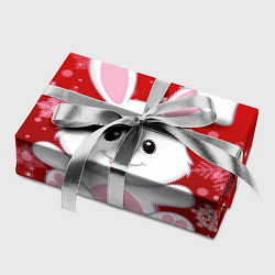 Бумага для упаковки Весёлый кролик в снежинках, цвет: 3D-принт — фото 2