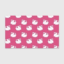 Бумага для упаковки Сексуальные кролики на розовом, цвет: 3D-принт