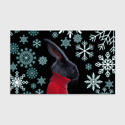 Бумага для упаковки Зимний кролик в свитере, цвет: 3D-принт