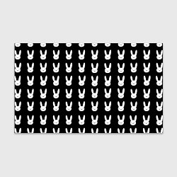 Бумага для упаковки Bunny pattern black, цвет: 3D-принт