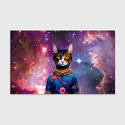 Бумага для упаковки Кот бравый космонавт, цвет: 3D-принт