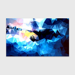 Бумага для упаковки Polygon blue abstract collection, цвет: 3D-принт
