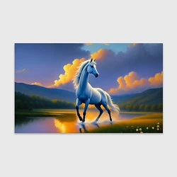 Бумага для упаковки Белая лошадь на рассвете, цвет: 3D-принт