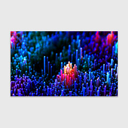 Бумага для упаковки Шейпы синие, цвет: 3D-принт