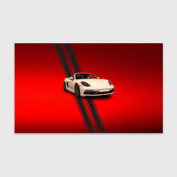 Бумага для упаковки Немецкий спортивный автомобиль Porsche, цвет: 3D-принт
