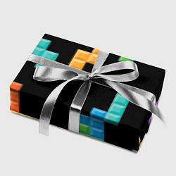 Бумага для упаковки Тетрис падающие блоки, цвет: 3D-принт — фото 2