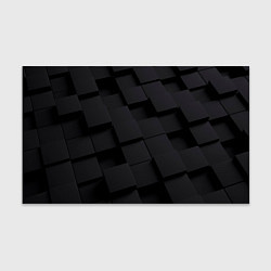 Бумага для упаковки Чёрные геометрические блоки, цвет: 3D-принт