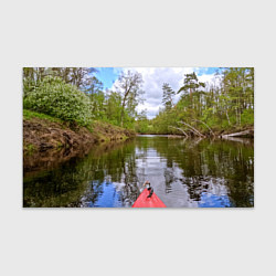 Бумага для упаковки Красная байдарка, цвет: 3D-принт