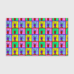 Бумага для упаковки Кактусы психодел, цвет: 3D-принт