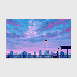 Бумага для упаковки Город и красочное небо, цвет: 3D-принт