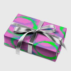 Бумага для упаковки Тай дай розовый с зеленым, цвет: 3D-принт — фото 2