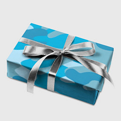 Бумага для упаковки Камуфляж военный синий, цвет: 3D-принт — фото 2