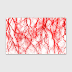 Бумага для упаковки Белый фон и красные молнии, цвет: 3D-принт
