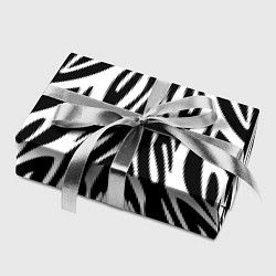 Бумага для упаковки Черная абстракция зебра, цвет: 3D-принт — фото 2