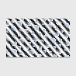 Бумага для упаковки Серебристые круги на полосатом фоне, цвет: 3D-принт