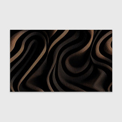 Бумага для упаковки Черный абстрактный узор, цвет: 3D-принт