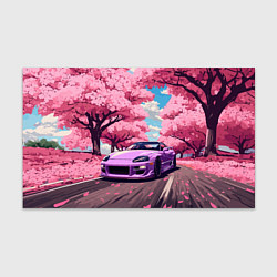 Бумага для упаковки Тойота супра и сакура, цвет: 3D-принт