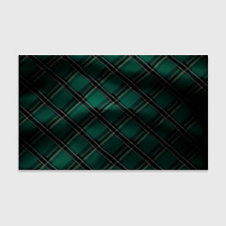 Бумага для упаковки Тёмно-зелёная диагональная шотландская клетка, цвет: 3D-принт