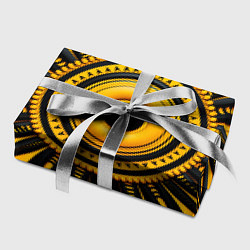 Бумага для упаковки Желто-черный узор в африканском стиле, цвет: 3D-принт — фото 2