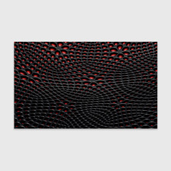Бумага для упаковки Узор на чёрно красном карбоновом фоне, цвет: 3D-принт