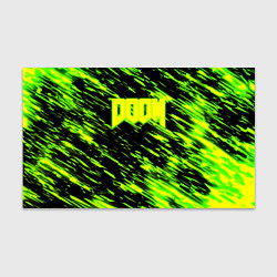 Бумага для упаковки Doom огенное лого кислотное, цвет: 3D-принт