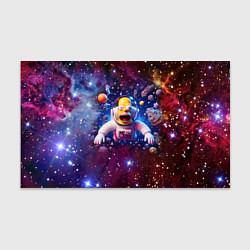 Бумага для упаковки Homer Simpson in space - ai art, цвет: 3D-принт