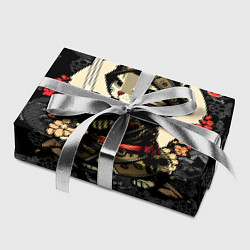 Бумага для упаковки Кот - японский самурай, цвет: 3D-принт — фото 2