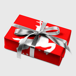 Бумага для упаковки Рождественский олень Red and white, цвет: 3D-принт — фото 2