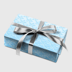 Бумага для упаковки Переливающиеся снежинки паттерн, цвет: 3D-принт — фото 2