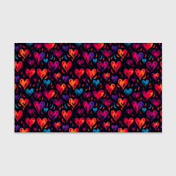 Бумага для упаковки Паттерн с сердцами, цвет: 3D-принт